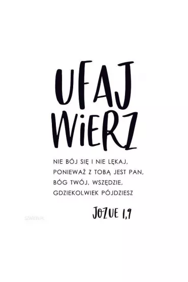 Podstawka korkowa - Ufaj i wierz