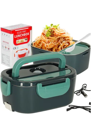 Lunch box podgrzewacz obiadowy elektryczny samochodowy 1500ml 1.5 l + 450 ml