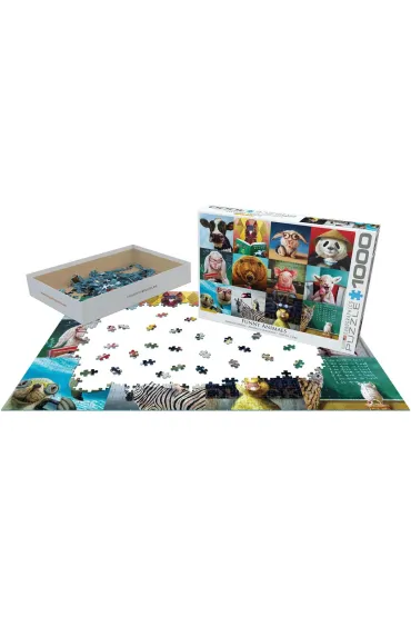 Puzzle 1000 el. �mieszne zwierz�ta, L.Hefferna Eurographics
