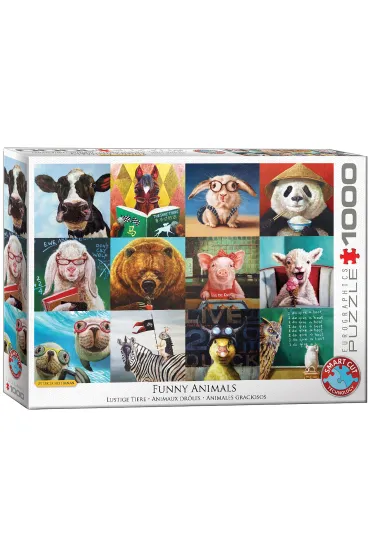 Puzzle 1000 el. �mieszne zwierz�ta, L.Hefferna Eurographics