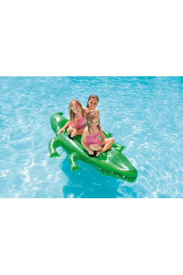 Intex Dmuchany krokodyl materac do p�ywania z uchwytami 203x114 cm 58562