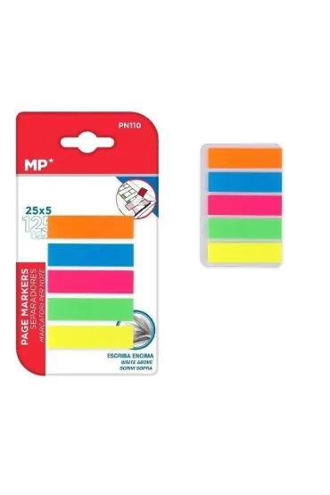 Mp Main Paper Karteczki indeksuj�ce fluo 45x12mm 5x25K