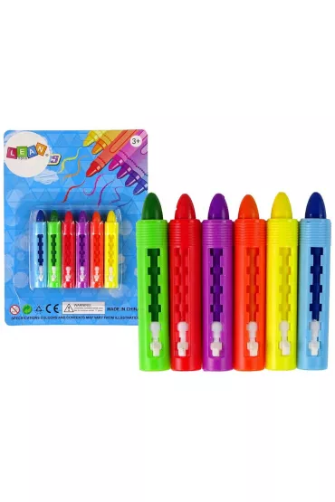 LeanToys Kredki pastelowe 6 szt.