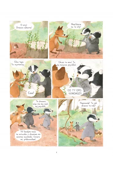 M�j pierwszy komiks 5+ Drzewa. Rodzina Borsuk�w i Lis�w przedstawia. Tom 2 - Brigitte Luciani