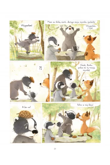 M�j pierwszy komiks 5+ Drzewa. Rodzina Borsuk�w i Lis�w przedstawia. Tom 2 - Brigitte Luciani