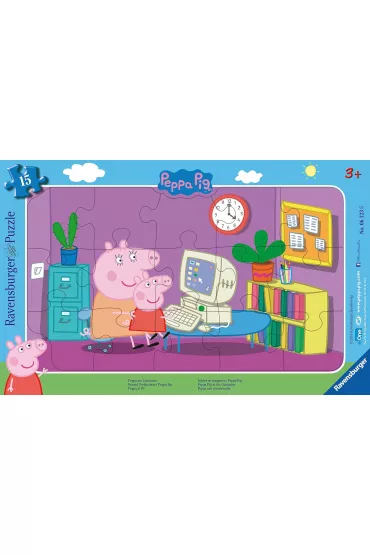 Puzzle w ramce 15 el. �winka Peppa Ravensburger