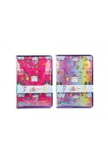 Create It!-Canenco Notes brokatowy Happy mix CUBIE SQUAD