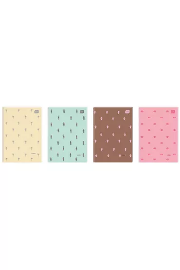 Zeszyt A5 96 kartek Kratka w twardej oprawie Soft Touch INTERDRUK 276179 kratka 96 kartek
