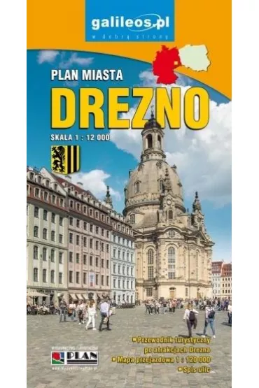 Drezno.Plan miasta skala 1:12 000