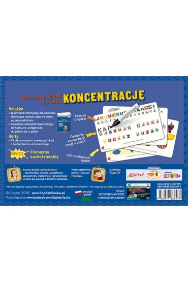 Kapitan Nauka. Koncentracja. 100 zabaw z detektywem Motywem - Agnieszka Biela