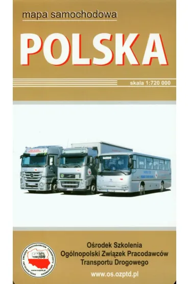 Mapa samochodowa Polska 1:720 000