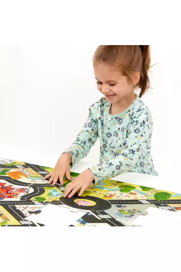 CzuCzu. Duuue puzzle. Droga dla pojazdw Bright Junior Media