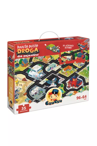 CzuCzu. Duuue puzzle. Droga dla pojazdw Bright Junior Media