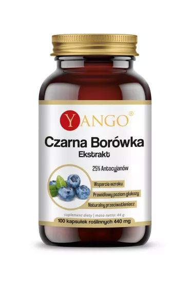 Yango Czarna bor�wka - ekstrakt Suplement diety 100 kaps.