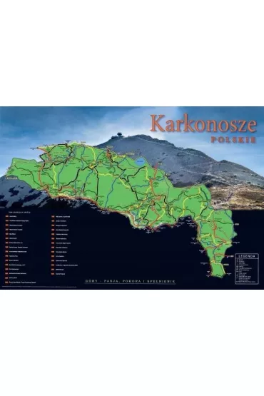 Mapa Zdrapka - Karkonosze polskie