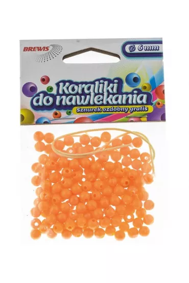 Brewis Koraliki do nawlekania + sznurek 6mm, 16g