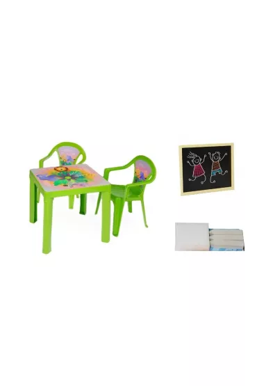 Stolik i dwa krzes�a + tablica seledyn 3Toysm
