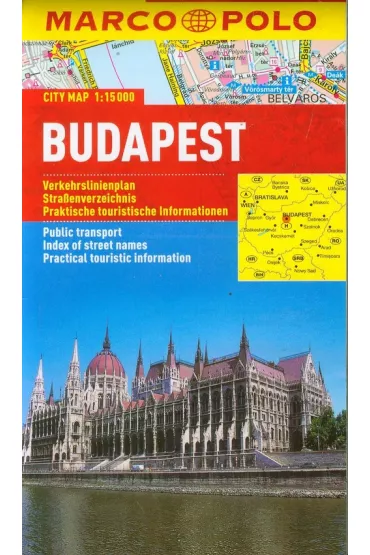 Budapest City map 1:15000 Marco Polo