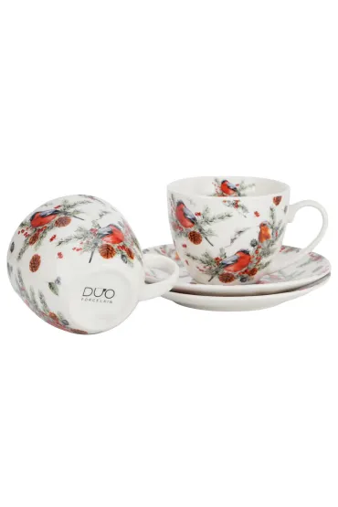 Duo Sp. z o.o. Zestaw fili�anek ze spodkami 2 x 250 ml 2 szt.