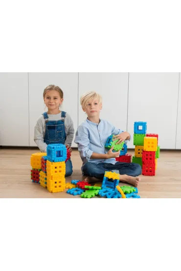 Klocki konstrukcyjne dla najm�odszych KLOCKI KONSTR WAFLE 150EL MIX MARIO FOL