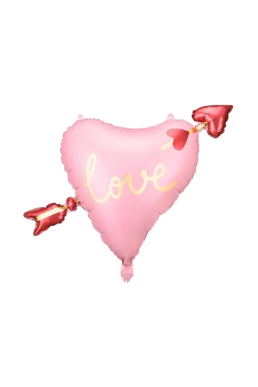 PartyDeco Balon foliowy Serce ze strza�� 76x55 cm
