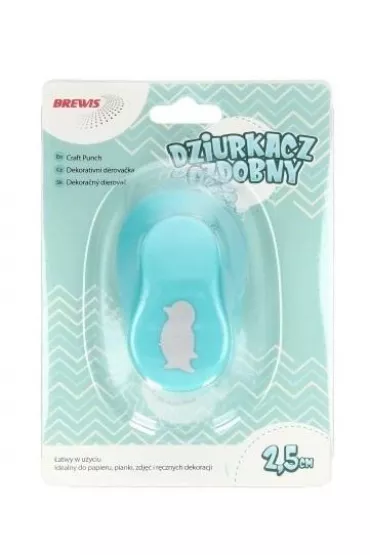 Brewis Dziurkacz ozdobny - Pingwin 2,5cm MIX