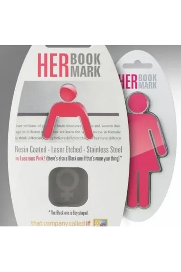 If Metalowa zak�adka do ksi��ki - Her Bookmark