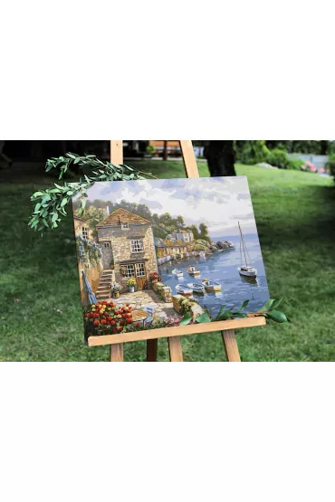 Twoje Hobby Malowanie po numerach - Jezioro Como 40x50cm