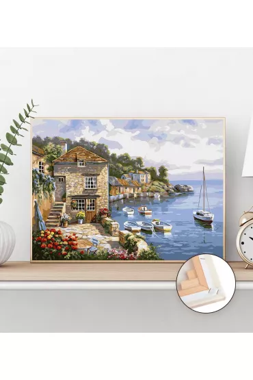 Twoje Hobby Malowanie po numerach - Jezioro Como 40x50cm