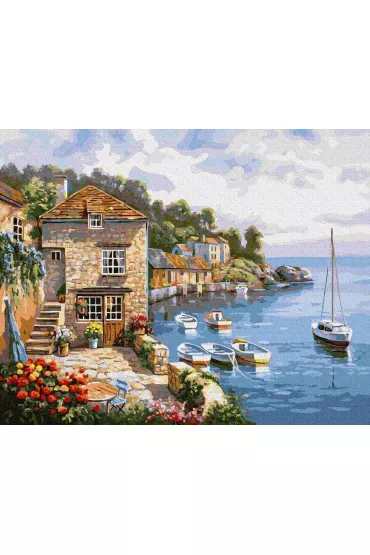 Twoje Hobby Malowanie po numerach - Jezioro Como 40x50cm