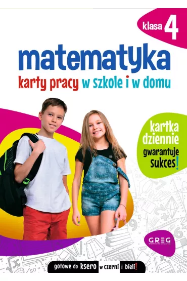 Matematyka. Karty pracy w szkole i w domu. Klasa 4 - Dorota  Ko�uch