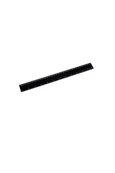 D.rect Linijka aluminiowa czarna 30 cm