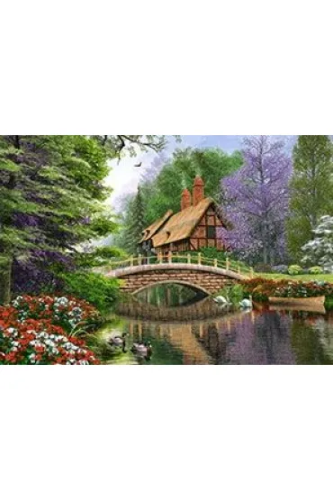 Puzzle 1000 el. Chata nad rzek� Castorland