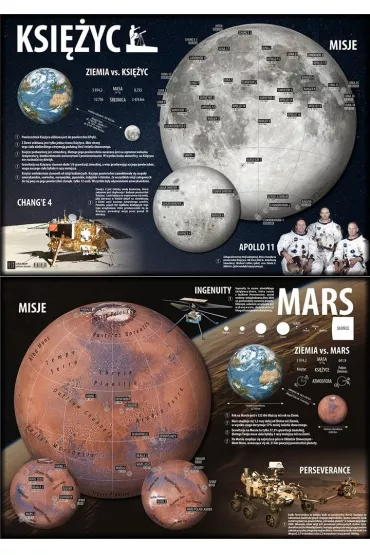 Art-Map Podk�adka na biurko Ksi�yc/Mars