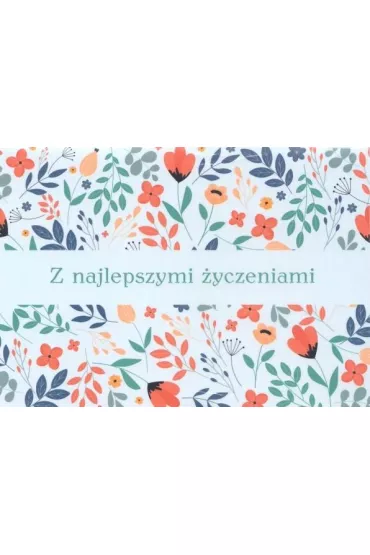 Kartka sk�adana Z najlepszymi �yczeniami