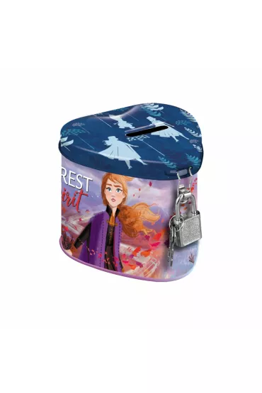 Skarbonka metalowa z k��dk� serce Frozen Starpak