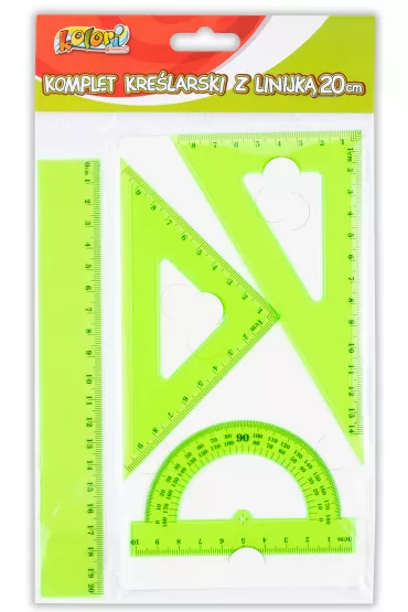 Penmate Kolori Komplet kre�larski z linijk� 20cm
