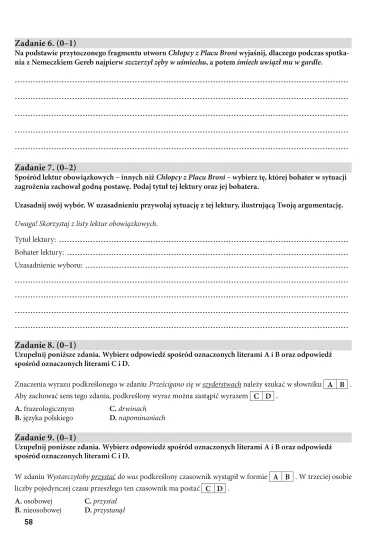 KSIAZECZKA EDUK A4 TESTY OSMOKLASISTY J.POLSKI - Anna Wr�bel