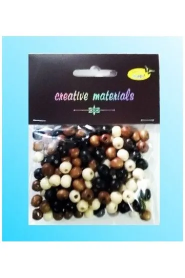 Galeria Hobby Koraliki drewniane naturalny 26g
