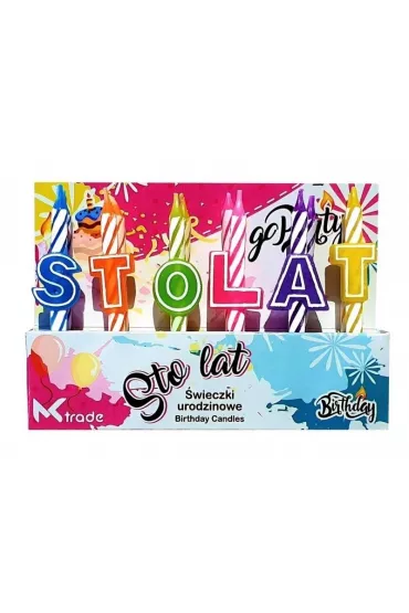 Mk Trade �wieczki urodzinowe "Sto lat" SH-096