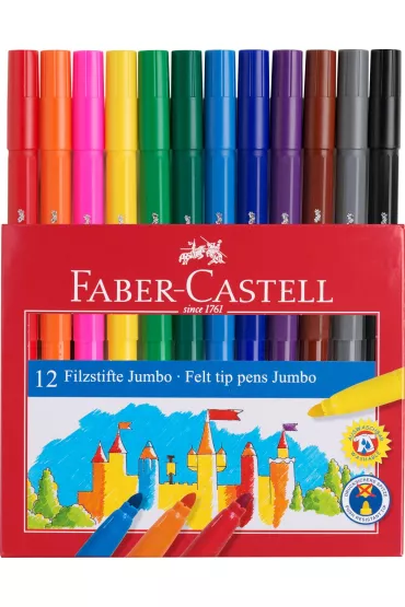 Faber-Castell Flamastry Zamek Jumb 12 szt.