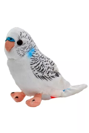 Papuga falista bia�a 13cm Beppe