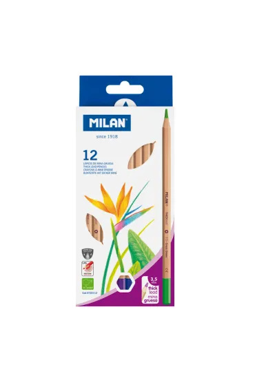 Milan Kredki o��wkowe sze�ciok�tne 12 szt.