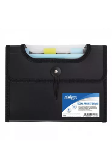 Strigo Teczka VFILE PP A5 z 6 przek�adkami czarna