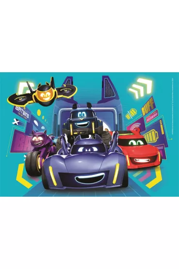 Puzzle 2x60 el. SuperColor. Batwheels Clementoni