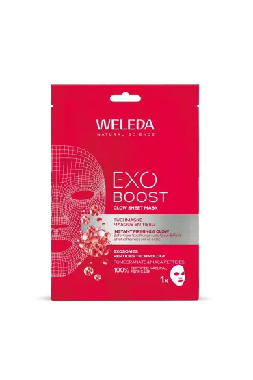 Weleda Exo Boost Glow Sheet Mask maska w p�achcie do twarzy 20 ml