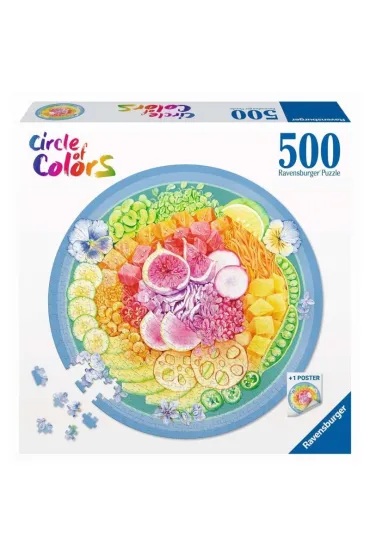 Puzzle 500 el. Paleta kolor�w: poke bowl Ravensburger