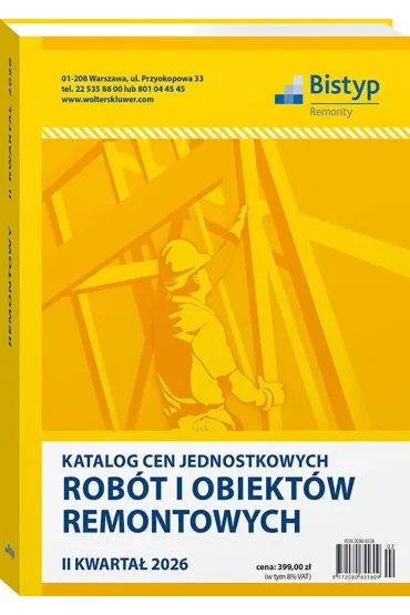 Katalog cen jednostkowych rob�t i obiekt�w REMONTOWYCH - II kwarta� 2026 r.