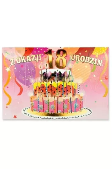 Pan Dragon Karnet B6 Urodziny 18