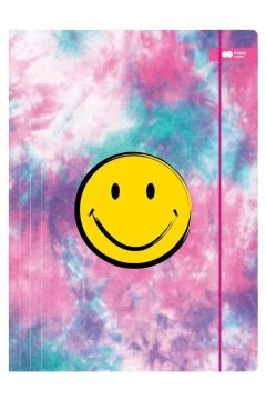 Happy Color Teczka A4+ z gumką Smile 24x31cm różowa